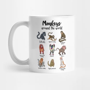 Monkeys of the world - Types of Monkeys Mug